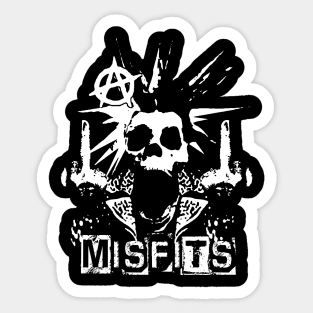 misfits skeletopunk Sticker